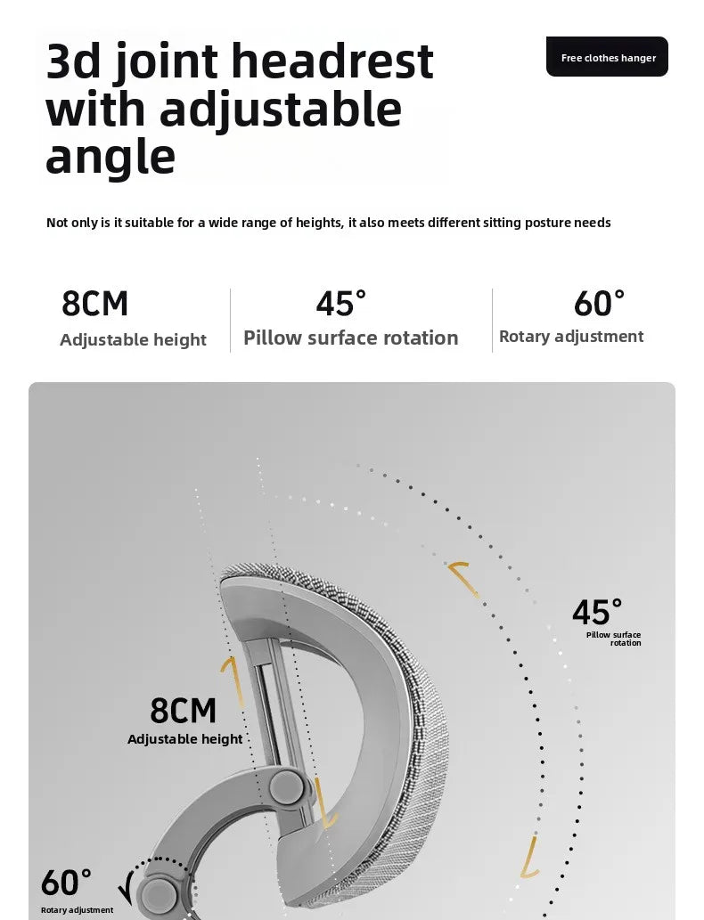 Silla ergonómica minimalista portátil con reposabrazos 10D, silla para ordenador, silla de oficina, silla de estudio, silla gaming, resistente a la gravedad y duradera