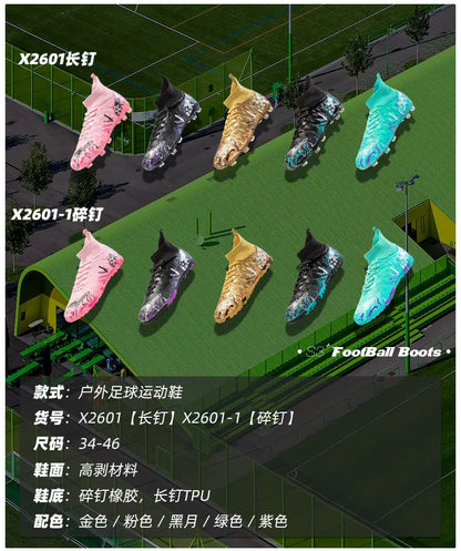 Nuove scarpe da calcio professionali da uomo antiscivolo, unisex, traspiranti, per futsal e sport, nuovi tacchetti ultraleggeri per dropshipping