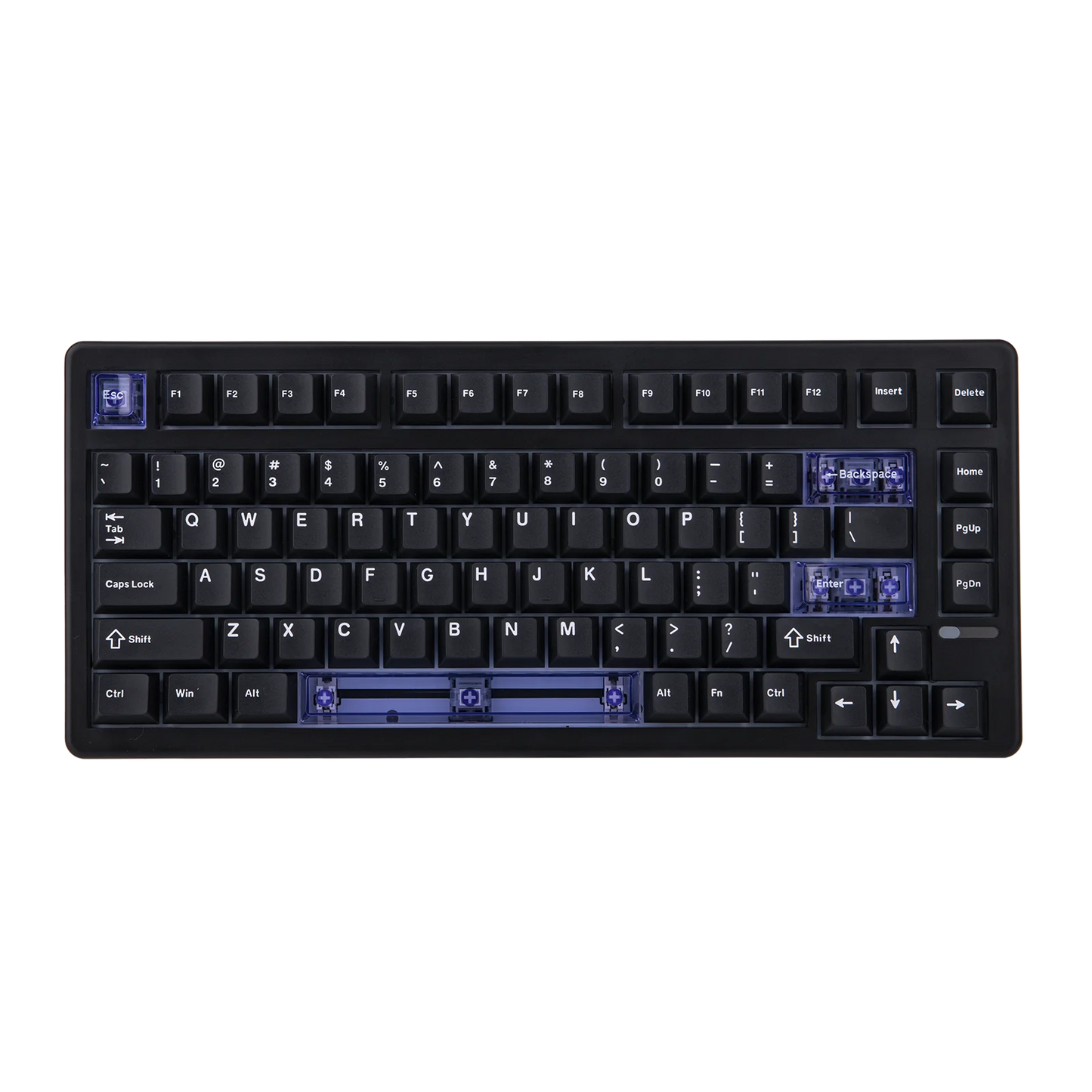 Teclado mecánico magnético EPOMAKER HE80 75% con distribución US QWERTY, hot-swap, gasket creamy, cableado, efecto Hall, DKS SOCD para PC/Mac
