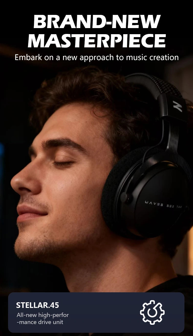 Auriculares de estudio TALOMEN W550x – Auriculares profesionales de monitorización para DJ, circumaurales y con cable, con transductores de 50mm y cable desmontable