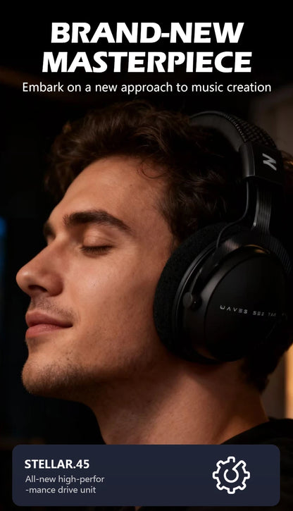 Auriculares de estudio TALOMEN W550x – Auriculares profesionales de monitorización para DJ, circumaurales y con cable, con transductores de 50mm y cable desmontable