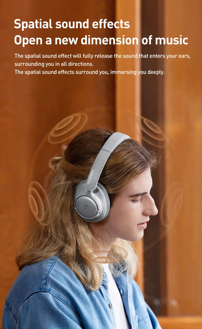 Cuffie wireless Bluetooth con cancellazione del rumore 1MORE SonoFlow S 42dB ANC Audio Hi-Res 90H di autonomia headset over-ear