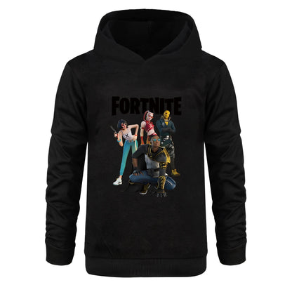 Felpa con cappuccio Fortnite per bambini, abbigliamento da principessa per bambine, abbigliamento moda per neonati, vestiti da maschietto, felpa primavera autunno, top per bambini 4403