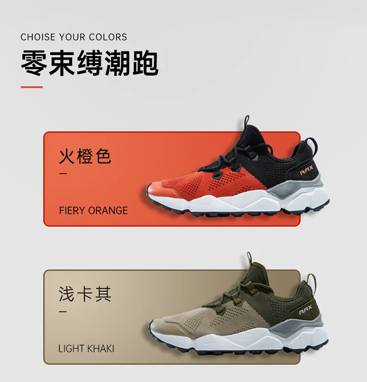 RAX Outdoor Breathable Hiking Shoes Men Lightweight Walking Trekking Wading Shoes Sport Sneakers Men Outdoor Sneakers Male