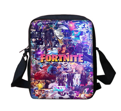 Mochila escolar infantil con bolso de hombro y estuches para lápices, bolsas escolares con diseño de juego popular F-FortniteS para niños y niñas, el mejor regalo