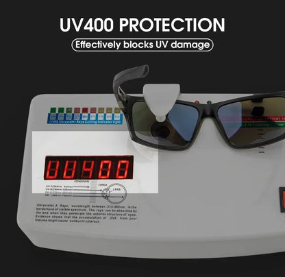 Kapvoe Polarisierte Angel-Sonnenbrille Radfahren Herren Damen UV400 Fahrradbrille Sportbrille Fahrradbrille MTB-Fahrradbrille