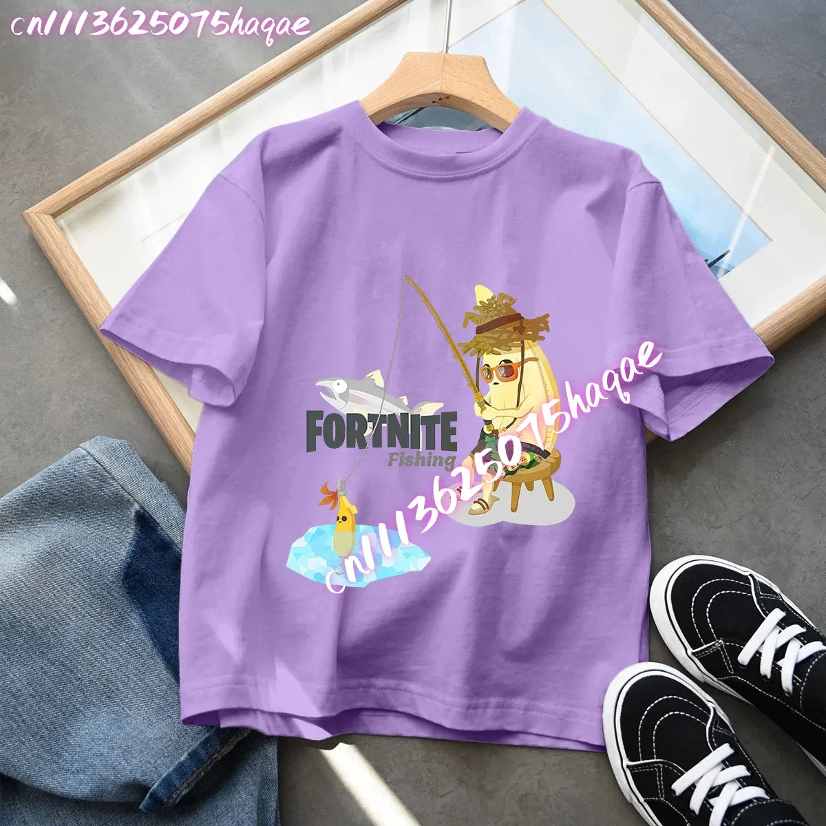 Camisetas Fortnite para niños con estampado de anime y personajes, tops de dibujos animados Fortress Night, ropa de verano para niñas, manga corta, camisetas tipo pulóver