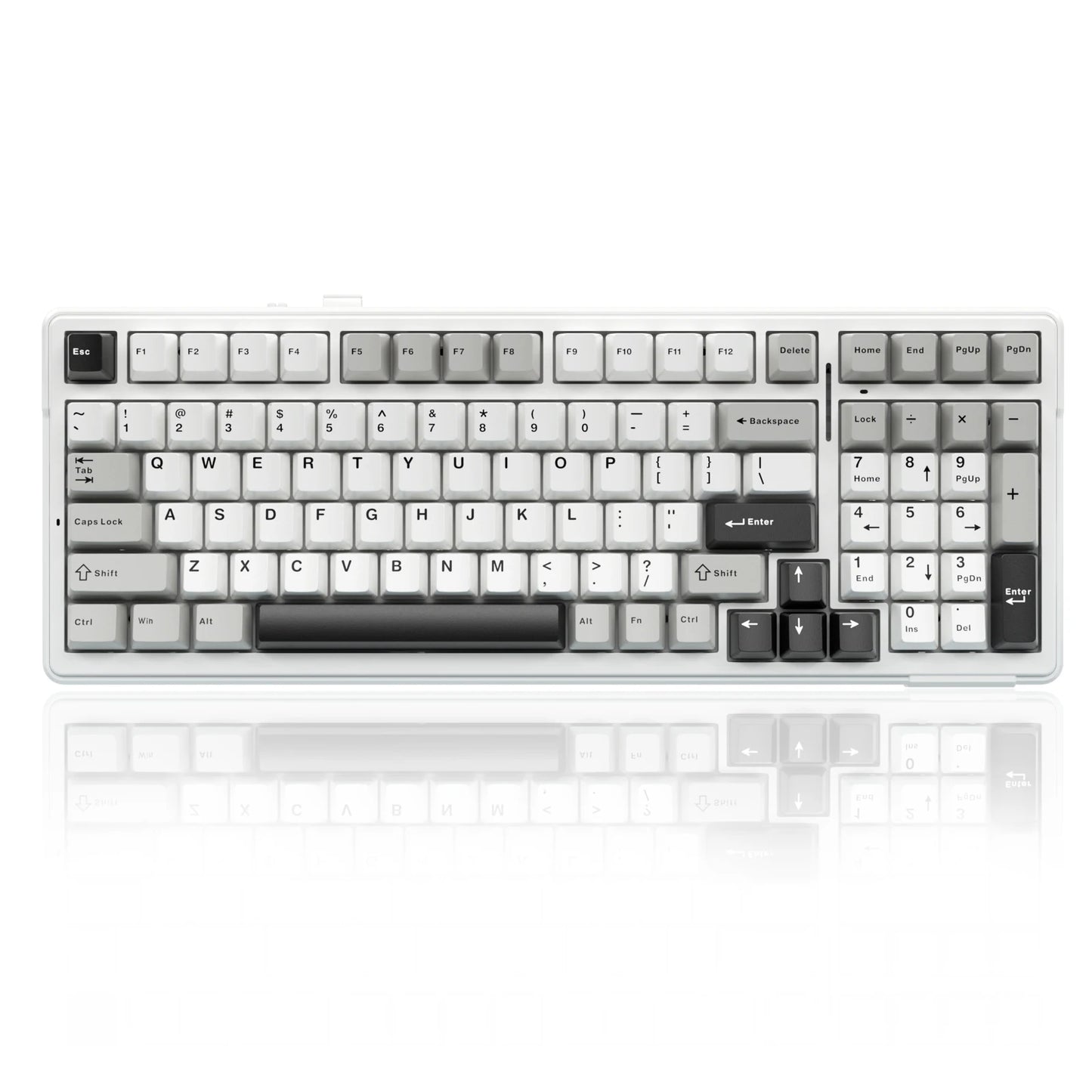 Teclado mecánico AULA F99 Bluetooth 5.0/2.4G inalámbrico/con cable, teclado gaming con montaje gasket de 99 teclas, personalizable