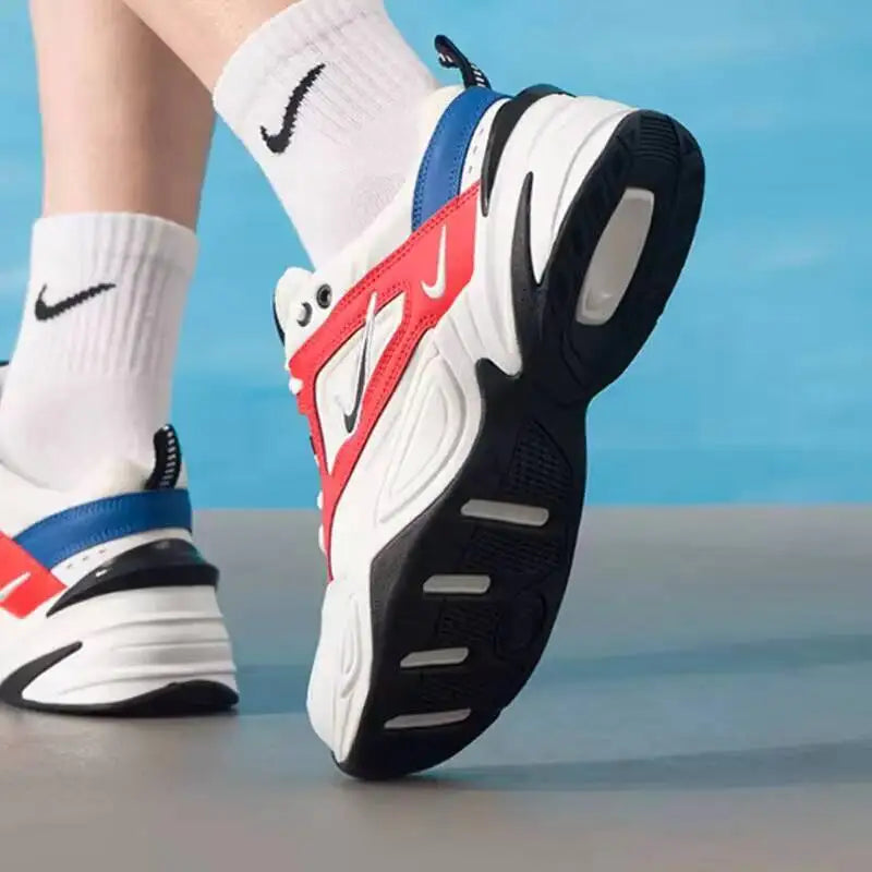 2026 Nike Men's M2K Tekno Retro Chunky Dad Shoes Layered Leather Synthetic Fashion Casual Walking Sneakers AV4789-100