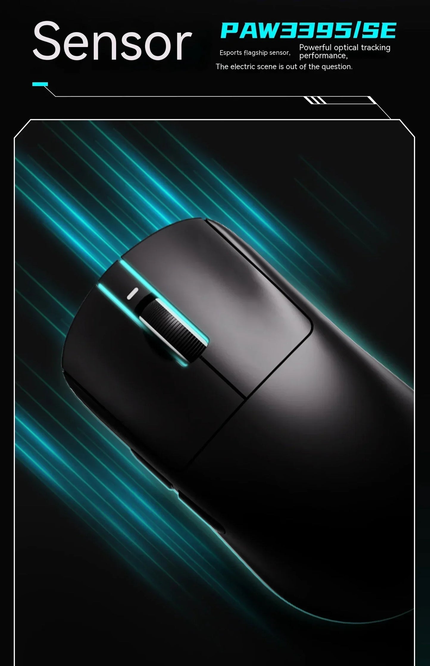 Ratón inalámbrico gaming VXE Dragonfly R1 Pro con sensor Paw3395, Nordic 52840, 2khz, Smart Speed X, baja latencia, para oficina y PC