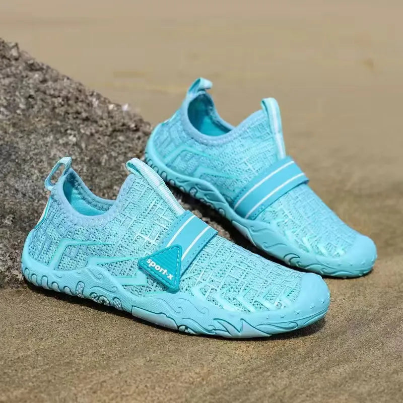 Nuevos zapatos de playa y buceo rápido para niños y niñas Qianjiang, zapatos de natación, calzado para fitness en interiores y zapatos de baño 29-38#