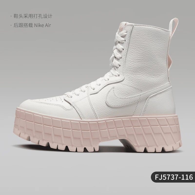 Nike:n aidot Air Jordan -naisten pehmustetut ja kestävät paksupohjaiset lyhyet saappaat FJ5737-116