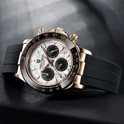 Nuovo originale PAGANI DESIGN PD-1664 orologio da uomo di lusso, movimento al quarzo giapponese VK63, zaffiro, impermeabile, cronografo, oro