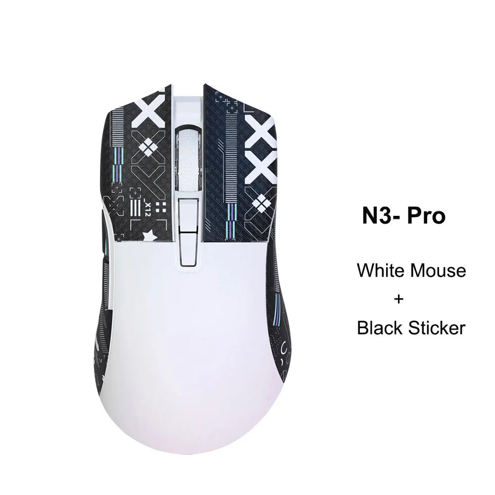 MOTOSPEED Darmoshark N3 Pro Wireless Gaming Mouse, Tri-Mode Bluetooth Gaming Mouse with PAW3395 Sensor, 8K Polling Rate, 26,000 DPI, Rechargeable Ergonomic Gaming Mouse