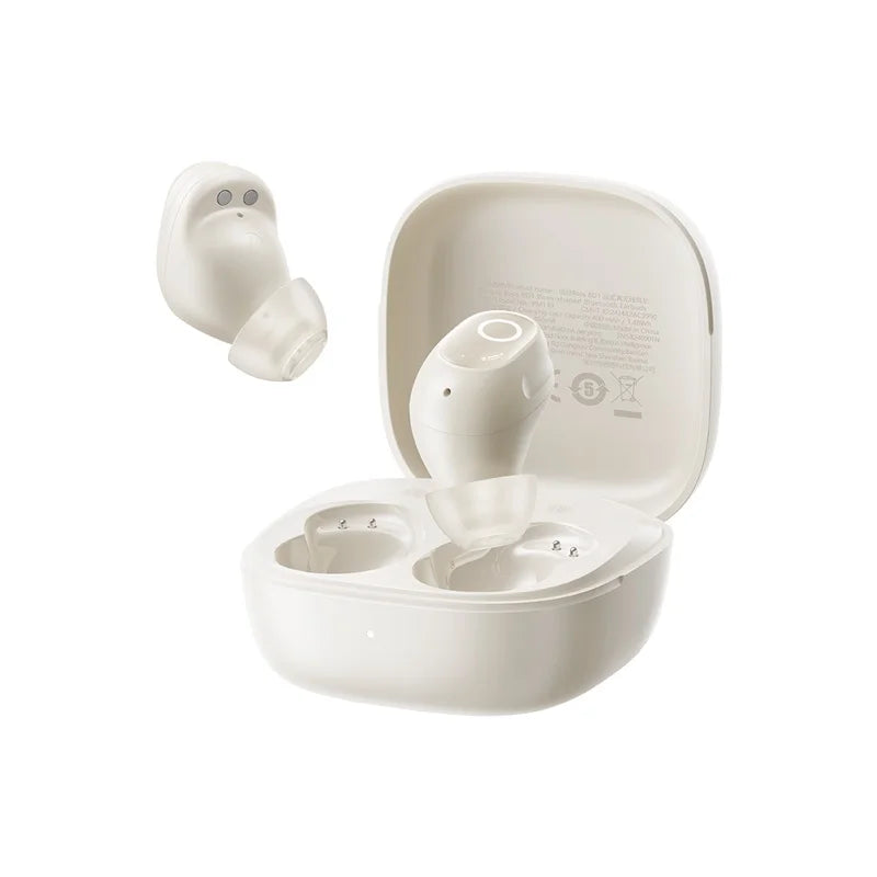 Baseus Bass BD1 Wireless Bluetooth 5.4 Earbuds – Mini Bean TWS Earphones, 35H Playtime, IP55 Waterproof Sports Headphones with Deep Bass & Low Latency