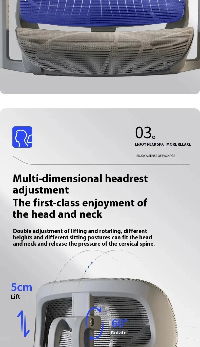 Ergonomic Gaming Chair with 3D Headrest, Adjustable Armrests, Lumbar Support, Reclining Computer Desk Chair with Footrest for Office & Gaming