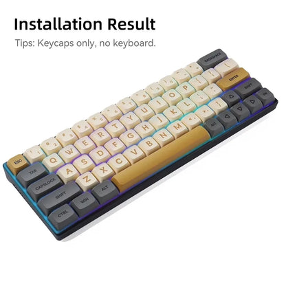 Juego de 125 teclas XDA PBT Matcha Green para teclado mecánico de 61/64/68/75/87/98/104/108 teclas compatible con Cherry/Gateron/Otemu/Kailh