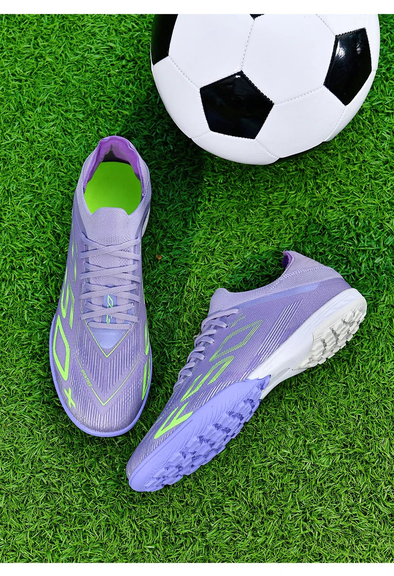 New Men Football Boots Match Cleats High-quality Futsal Indoor Sneakers Non-Slip Grass Soccer Shoes Hot-selling High-top Outdoor