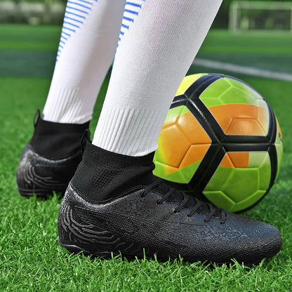 Chaussures de football professionnelles pour hommes/femmes, antidérapantes, à crampons FG, respirantes, pour l'entraînement