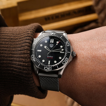 Watchdives 42mm Titanium Dive Watch NTTD VH31 Sweep Second Quartz Movement 200m Waterproof Super Luminous Men Watches