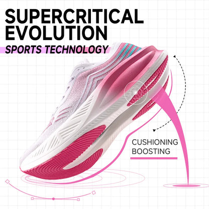 IRUNSVAN Marathon Racing Carbon Plate Men's Running Shoes Ultra Light Shock Absorption Training Women's Sports Shoes