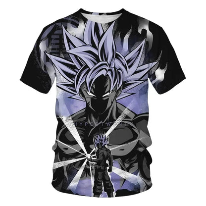 T-shirts pour hommes T-shirt Dragon Ball Z Vêtements pour garçons Vêtements pour enfants T-shirt d'été à manches courtes pour enfants T-shirt à motif de dessin animé pour bébés garçons