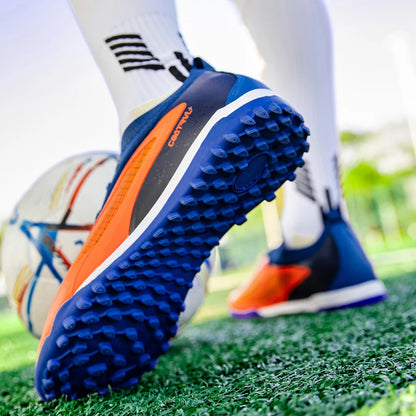 Botas de fútbol TF para hombre, zapatillas resistentes para cancha Society, transpirables para adulto, calzado masculino de fútbol para entrenamiento, alta calidad, con tacos