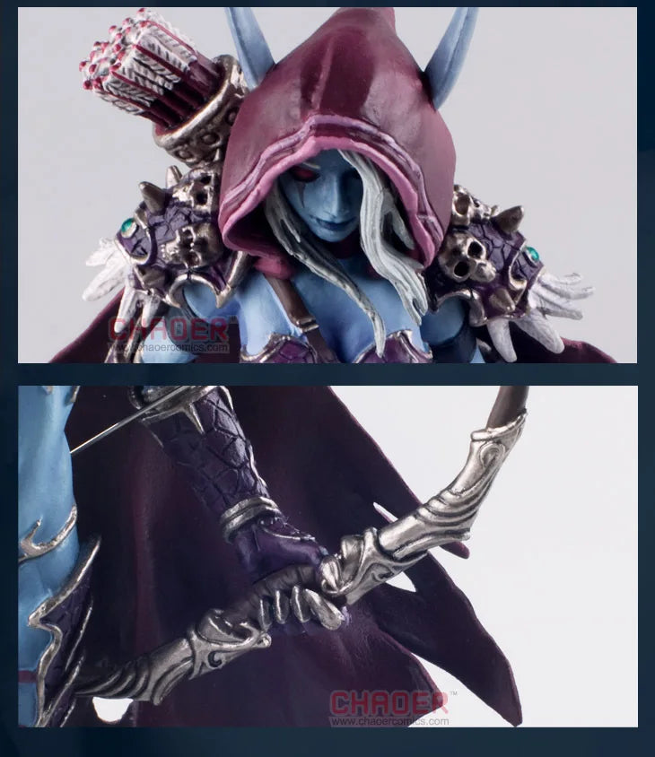 Sylvanas Windrunner World Of Warcraft actionfigurer Dronningen af de udøde håndlavet modelkollektion pynt børnegaver legetøj