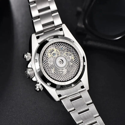 Reloj mecánico automático PAGANI DESIGN para hombre, de acero inoxidable, resistente al agua 10Bar, deportivo, de lujo casual para hombre