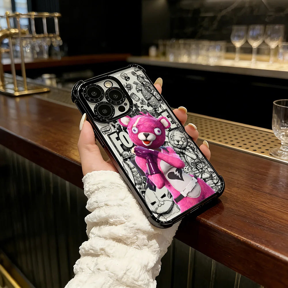 Battle Royales Fortnites Plating Phone Case For IPhone 17 17e 16e 16 15 14 13 12 11 Pro Max X XR XSMax 7 8 Mini Air Plus Airabag