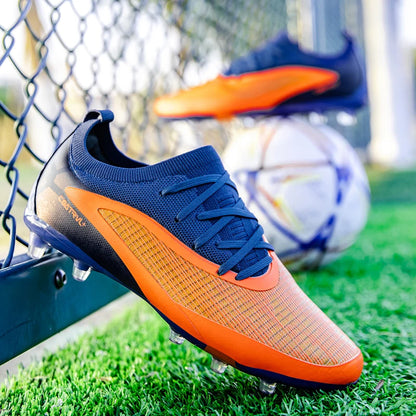 New Men's Football Boots Non-Slip Soccer Shoes Sport Outdoor Cleats Breathable Adult Long Spikes Training Boys Match Comfortable
