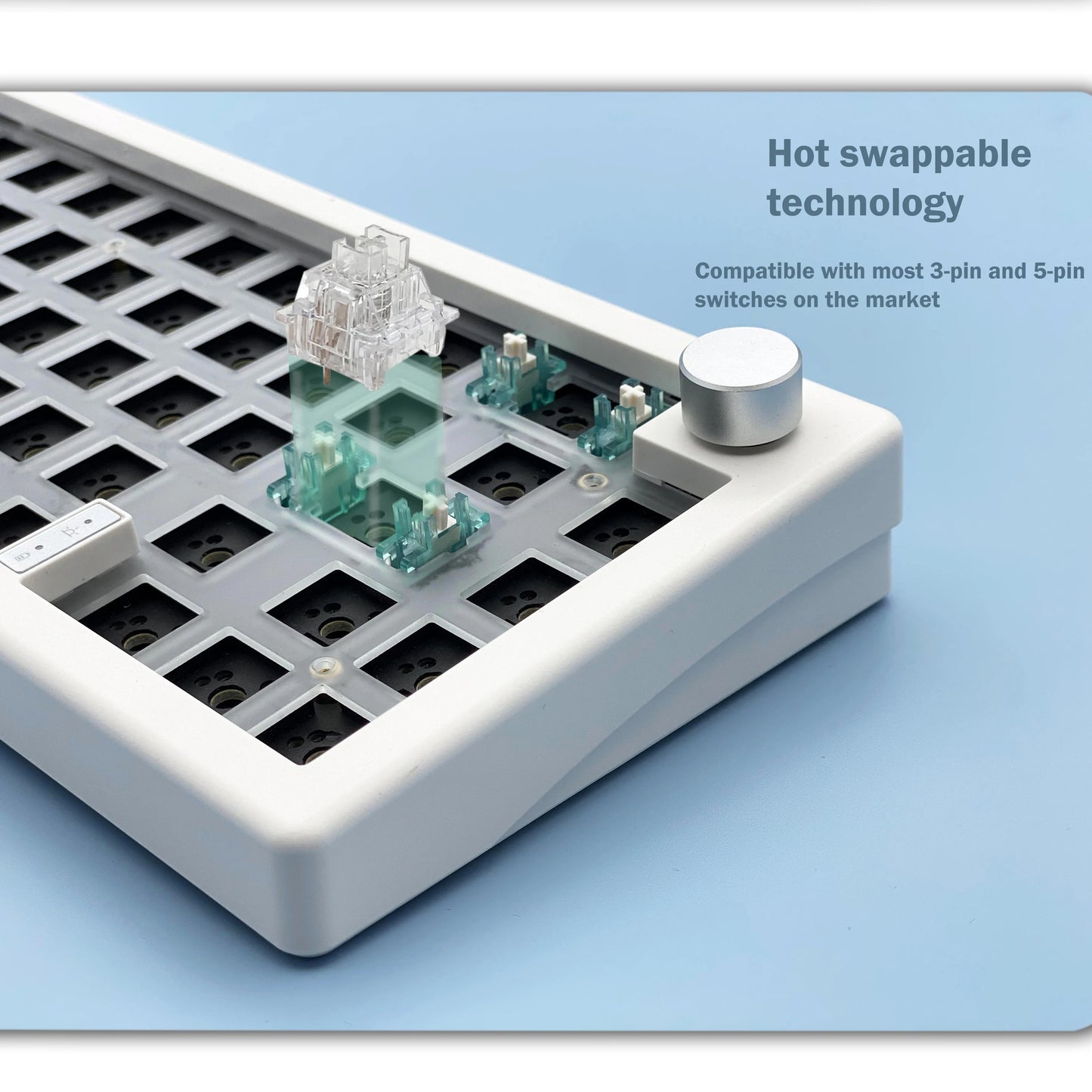 Kit de teclado mecánico personalizado GMK67 65% Gasket Bluetooth 2.4G inalámbrico, intercambiable en caliente, con retroiluminación RGB
