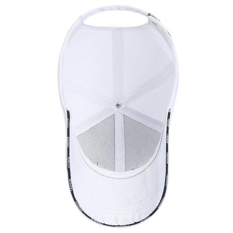 Men Women Embroidered Letter SunShade Breathable Baseball Cap Summer Outdoor Sport Sunscreen Curved Brim Adjustable Hat A31
