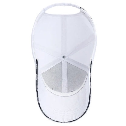 Men Women Embroidered Letter SunShade Breathable Baseball Cap Summer Outdoor Sport Sunscreen Curved Brim Adjustable Hat A31