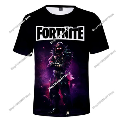 Camiseta 3D Battle Royale Fortnite, camisetas para hombres y mujeres, niños y niñas, tops de dibujos animados Victory, ropa para adolescentes, camisetas y tops infantiles de héroes de videojuegos