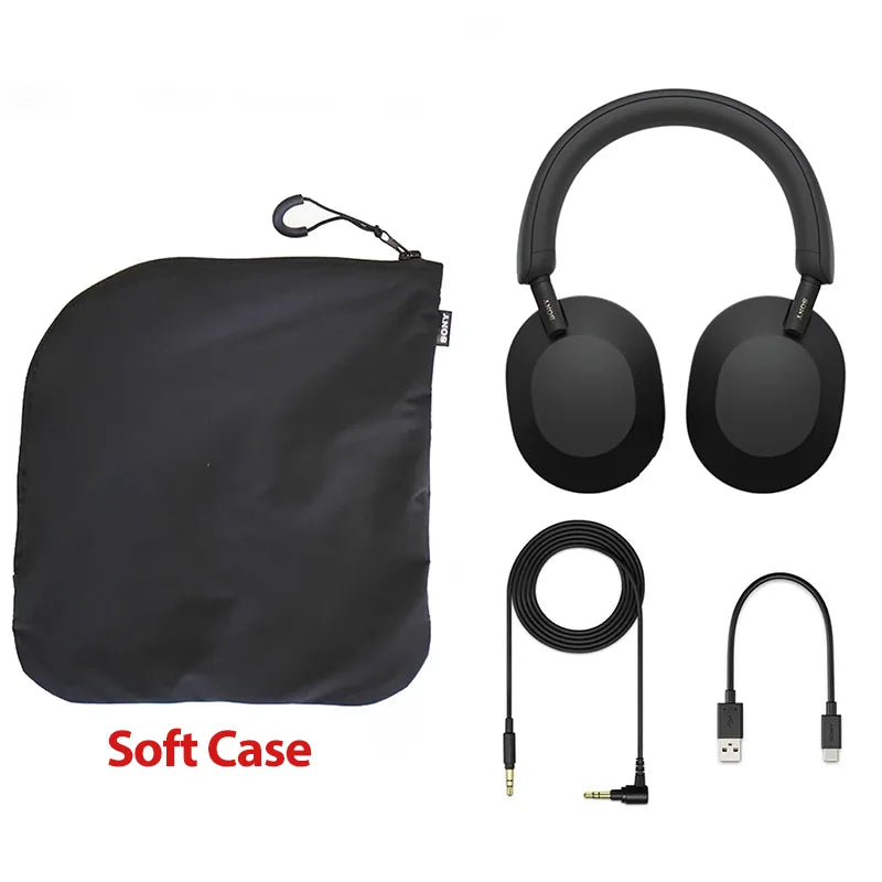 Auriculares Sony WH-1000XM5 inalámbricos con cancelación de ruido – Casco HiFi prémium supraaural Bluetooth 5.2 con transductor de 30mm, micrófono y batería de larga duración