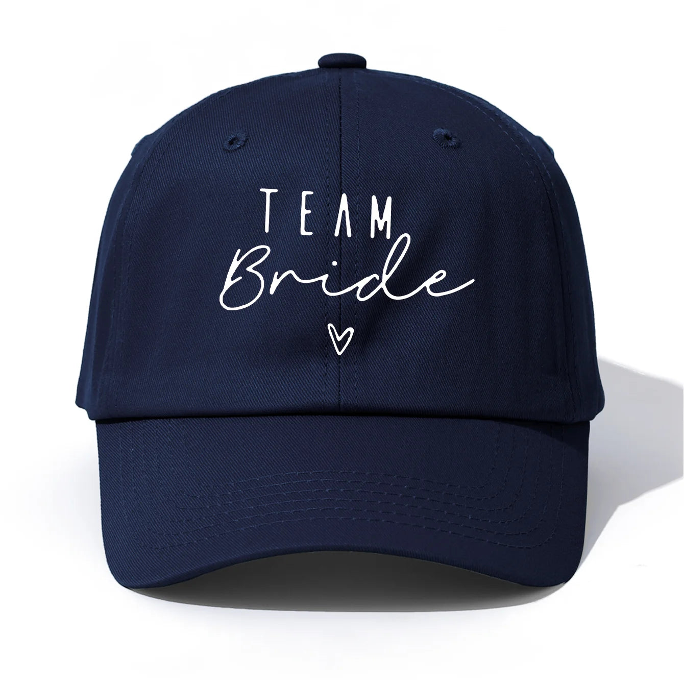1pc Team Bride Print  Baseball Cap for Adults,  Minimalist Retro Style Casual Soft Adjustable Dad Hat, Perfect As Gift