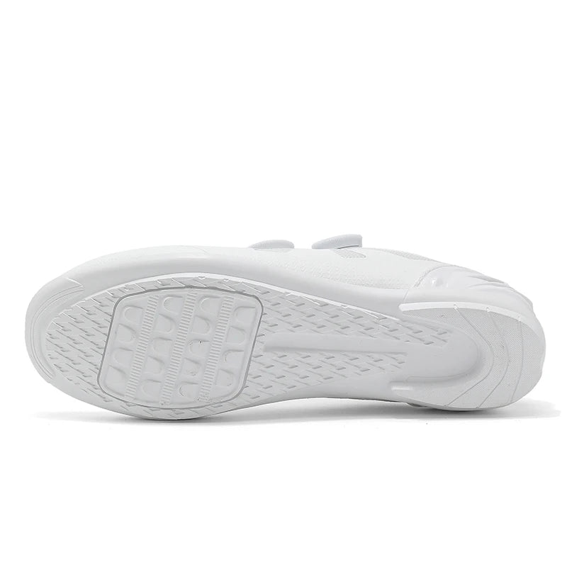 Zapatillas de ciclismo de montaña para hombre sin cierre, sin calas, para bicicleta de carretera RB Speed; zapatillas de ciclismo sin calas, tipo sneaker, para pedales planos MTB, mujer