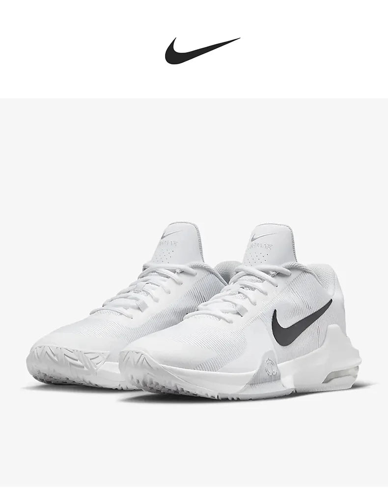 Zapatillas de baloncesto acolchadas para hombre Nike Official Genuine Air Max Impact 4 DM1124-100