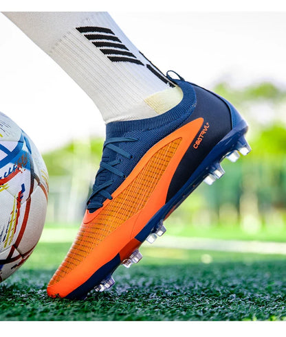 New Men's Football Boots Non-Slip Soccer Shoes Sport Outdoor Cleats Breathable Adult Long Spikes Training Boys Match Comfortable