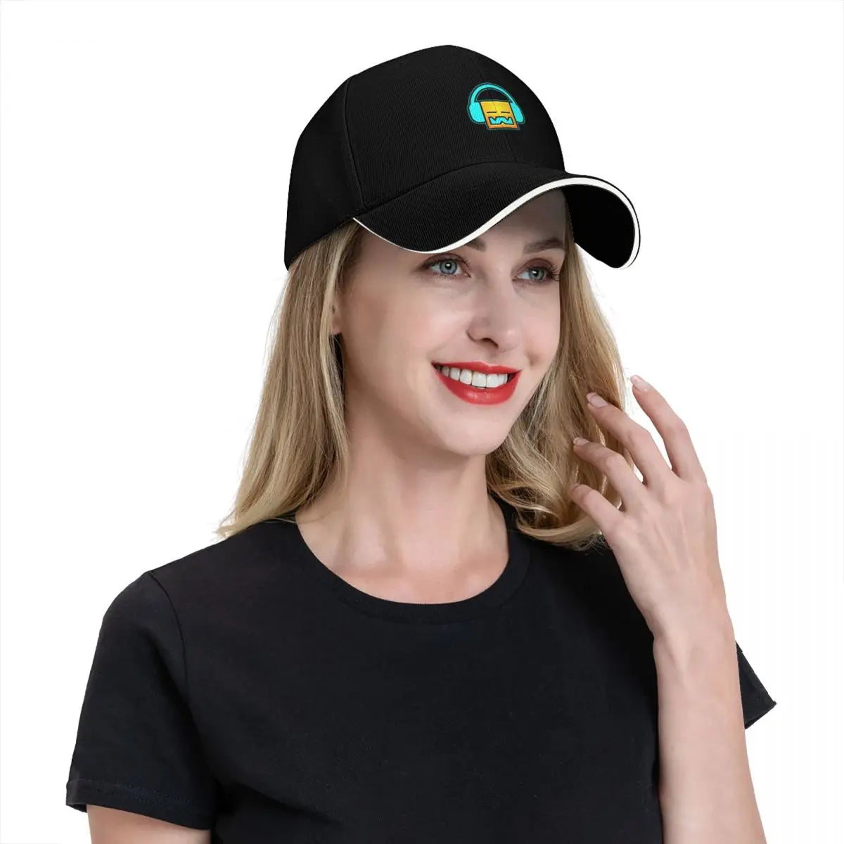 Geometry dash unblocked level Baseball Cap funny hat |-F-| Golf Hat Luxury man cap For Women Men's