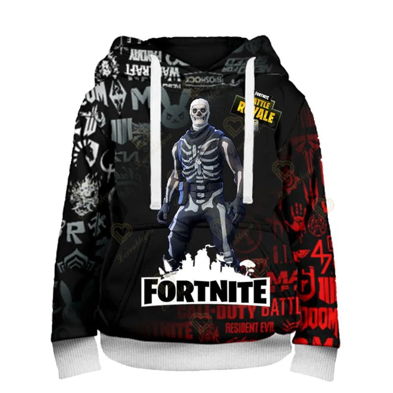 Felpe con cappuccio Fortnite Peely Print New Design, per uomo, donna e bambino, a maniche lunghe, stile casual streetwear