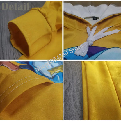 Felpe con cappuccio Fortnite Peely Print New Design, per uomo, donna e bambino, a maniche lunghe, stile casual streetwear