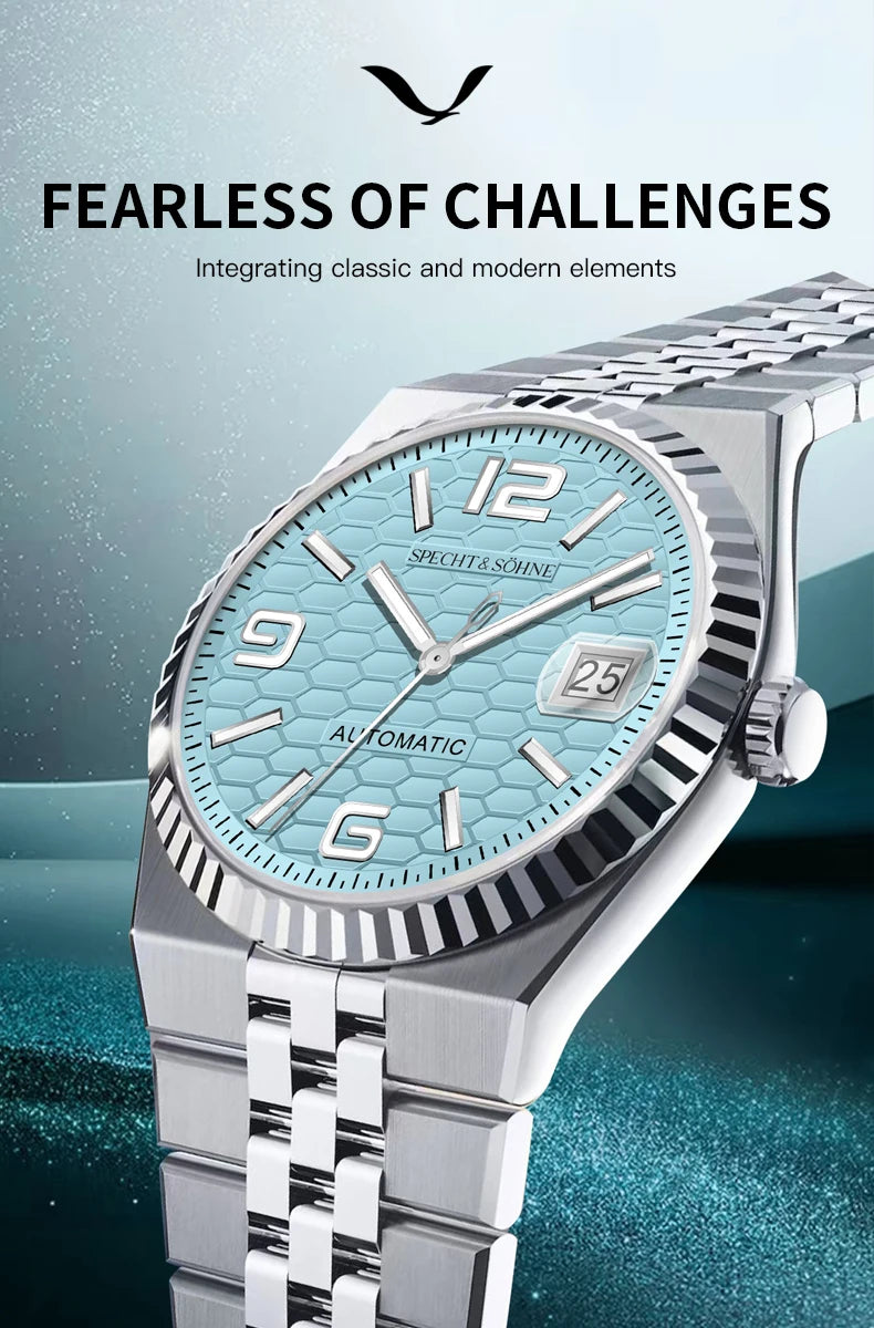 2025 Specht & Söhne Men's Automatic Mechanical Watch Japan Miyota 8215 Movt Stainless Steel Sapphire Crystal Watch reloj hombre