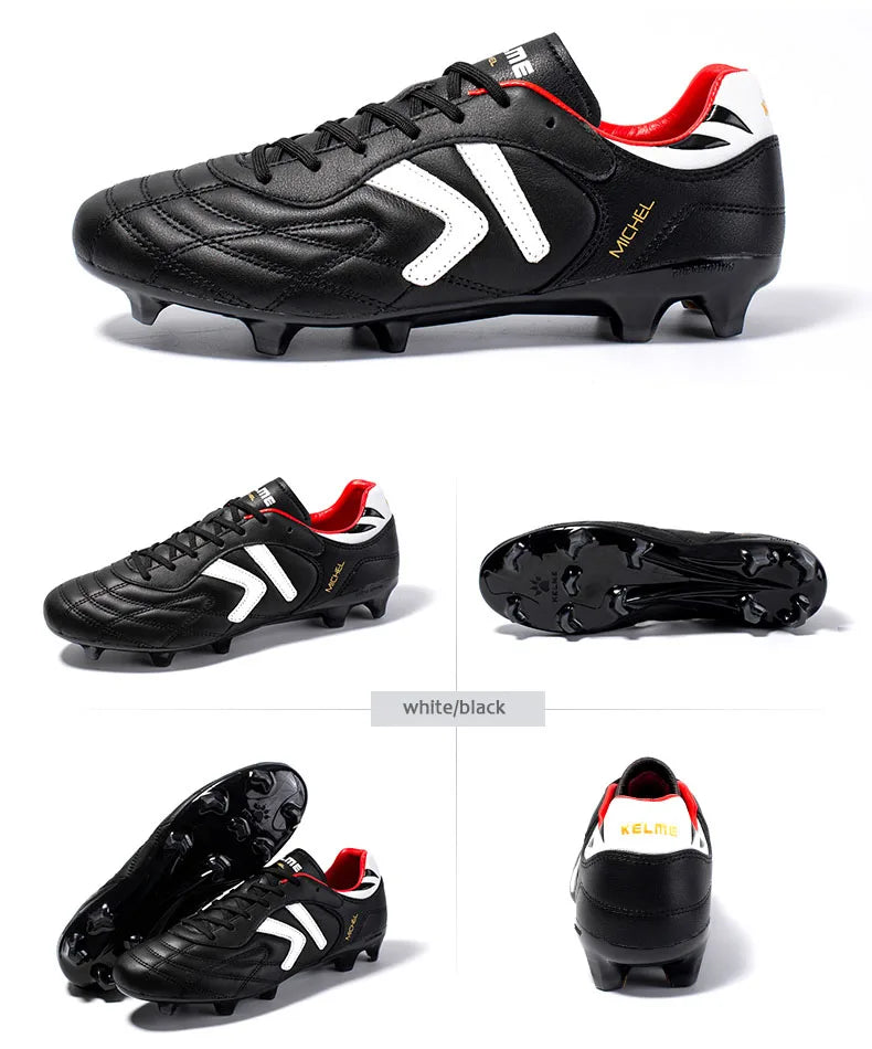 KELME FG nogometne kopačke Originalne tenisice od goveđe kože za muškarce Profesionalne za travu Protuklizne sportske trenažne nogometne kopačke ZX80011018