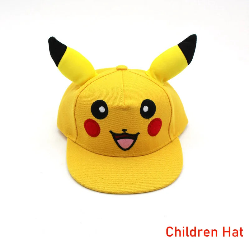 Καπέλο Anime Pokemon Καπέλο μπέιζμπολ Ρυθμιζόμενο Pikachu Cosplay Hip Hop Κινουμένων Σχεδίων Καπέλα για Ενήλικες Αγόρια Κορίτσια Παιδιά Δώρα Γενεθλίων