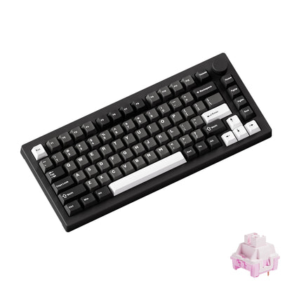 AKKO 5075 X Veekos K75 Tastiera meccanica da gaming 75% RGB 3/5-Pin Hot Swap cablata personalizzata con manopola e guarnizione