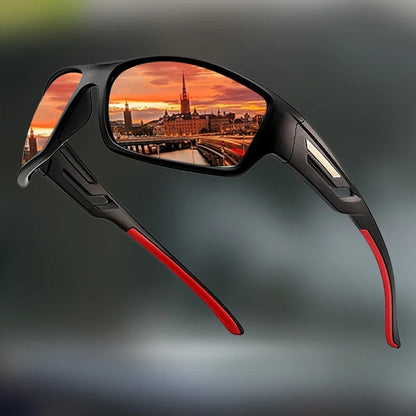 1/3 Sports Polarized Sunglasses Camouflage Wraparound Frame Multicolor Lenses for Driving Fishing UV Protection Unisex Eyewear