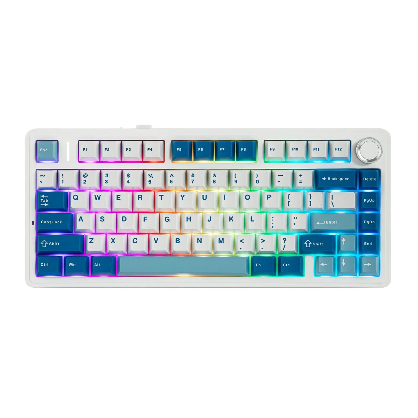 Tastiera meccanica EPOMAKER x AULA F75 Ultra VIA programmabile 75% layout ANSI US QWERTY, gasket, cablata/Bluetooth/wireless 2.4Ghz