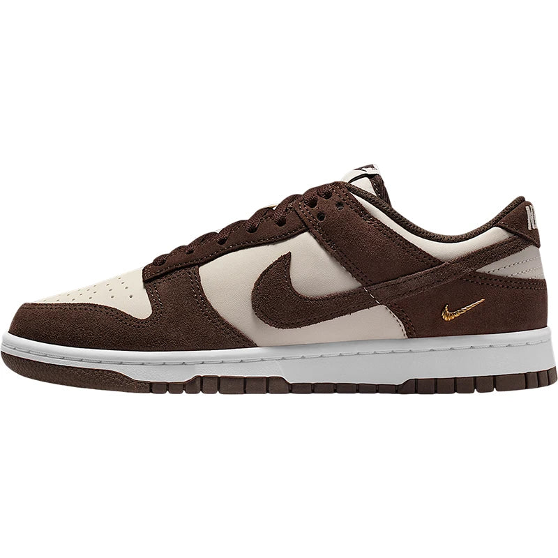 Sapatilhas desportivas Nike Dunk Low autênticas para mulher, de cano baixo, resistentes ao desgaste e respiráveis IO4244-102